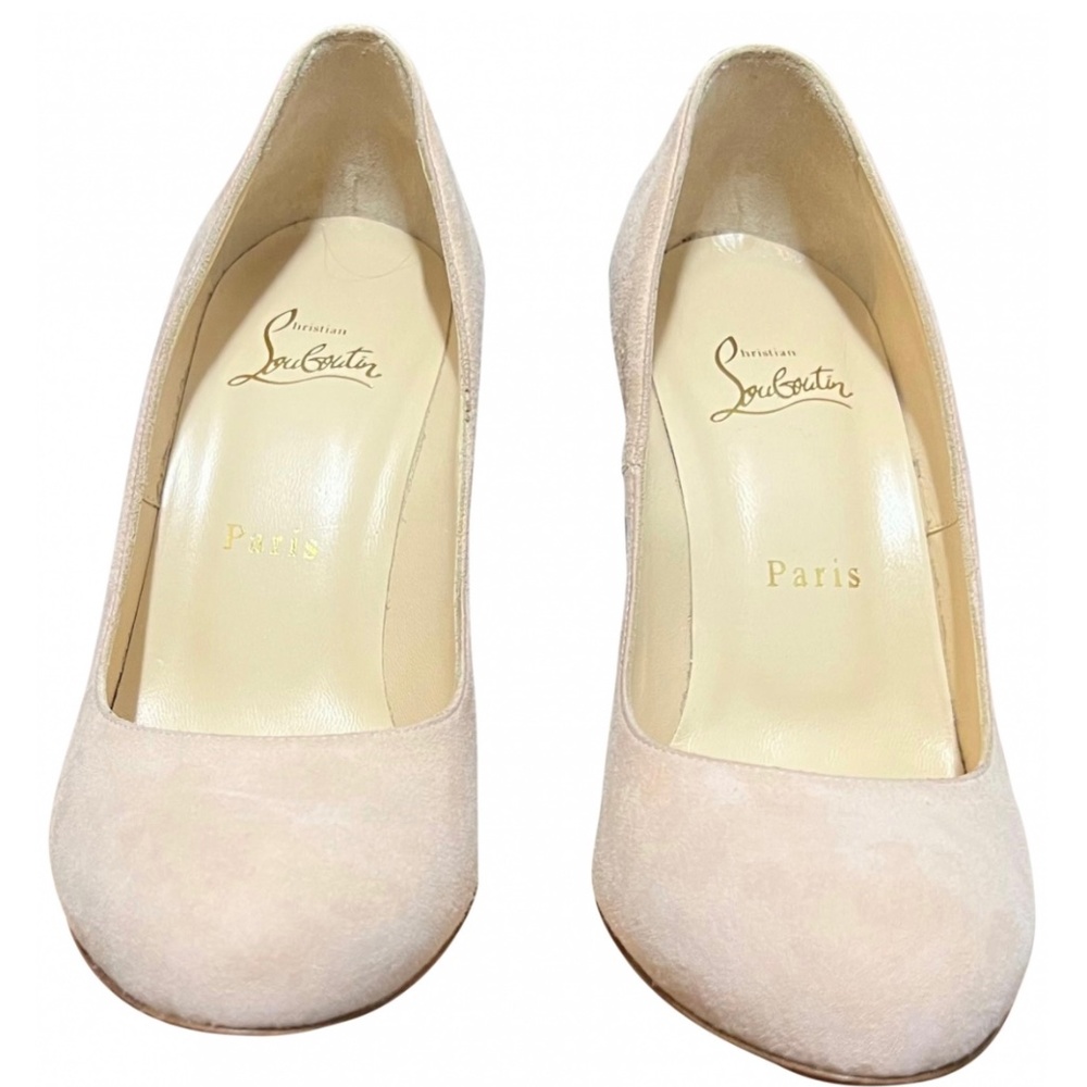 Blush Suede Red Bottoms